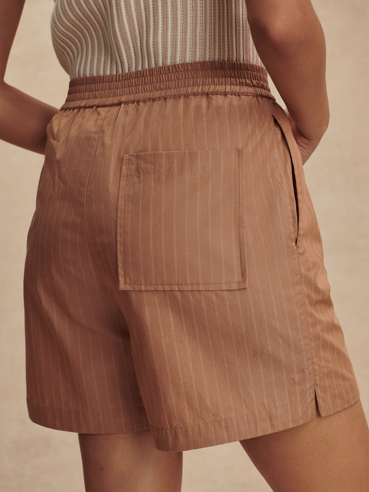 Marius Short 5 Camel Stripe - Varley