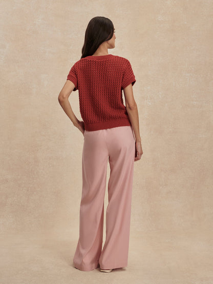 Jayla Wide Leg Trouser 32 Mellow Rose - Varley