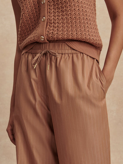 Rowan Straight Leg 30 Camel Stripe - Varley