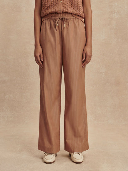 Rowan Straight Leg 30 Camel Stripe - Varley