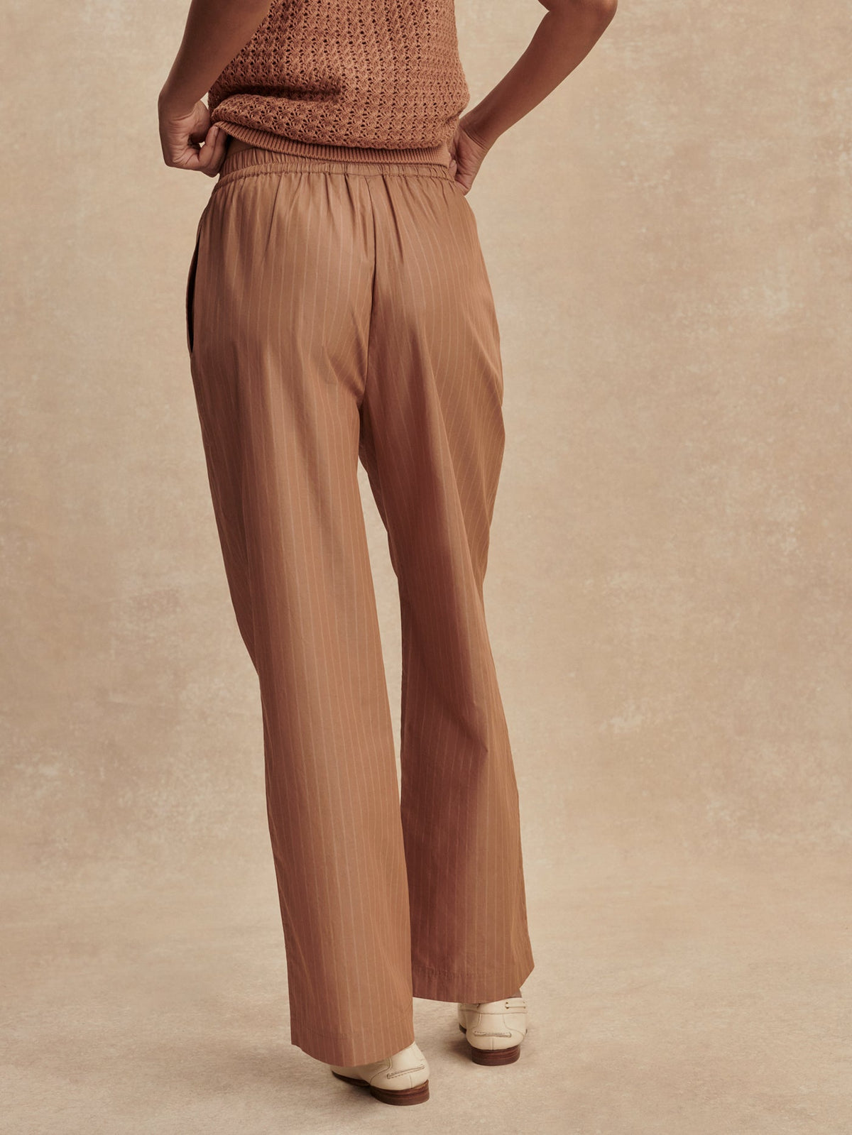 Rowan Straight Leg 30 Camel Stripe - Varley