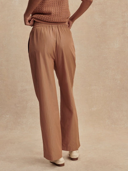 Rowan Straight Leg 30 Camel Stripe - Varley