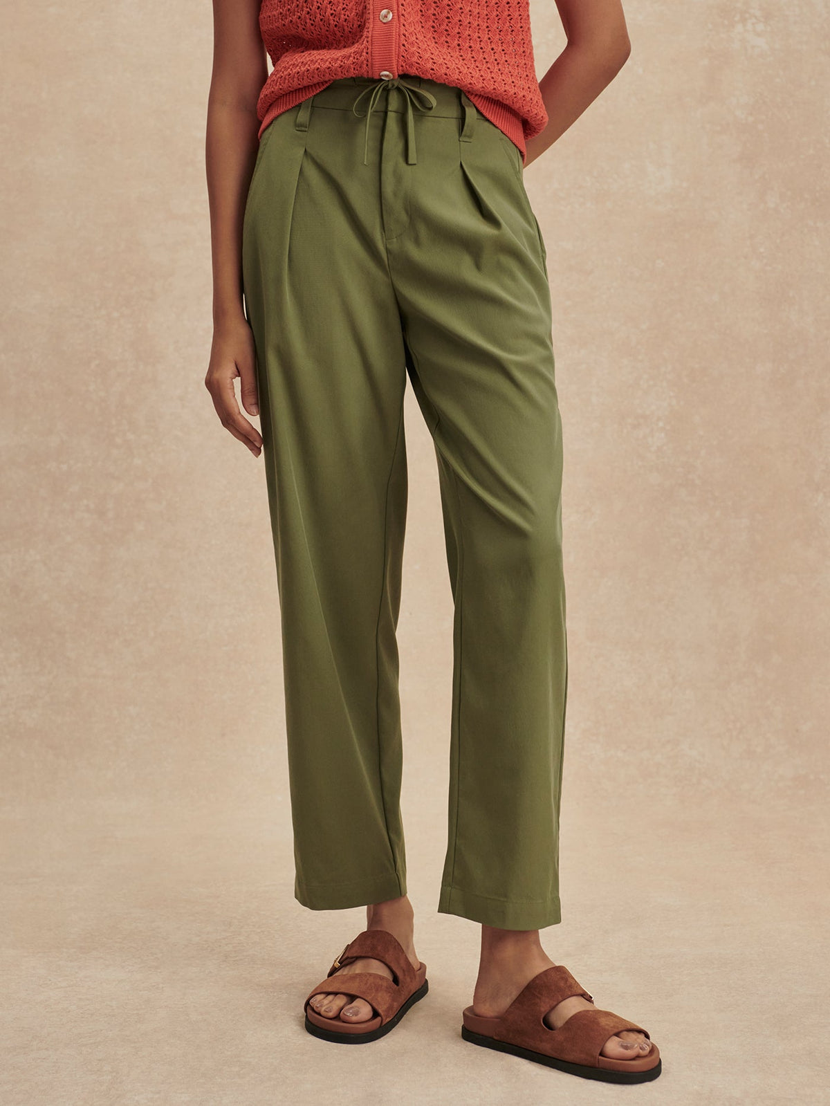 Hadleigh Tapered Leg 29 Olivine - Varley