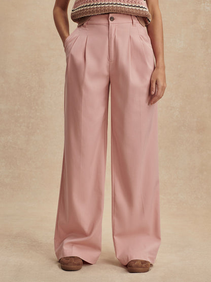 Jayla Wide Leg Trouser 29.5 Mellow Rose - Varley