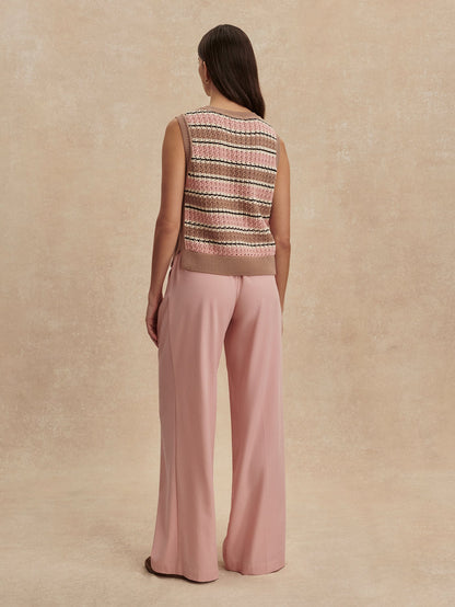 Jayla Wide Leg Trouser 29.5 Mellow Rose - Varley