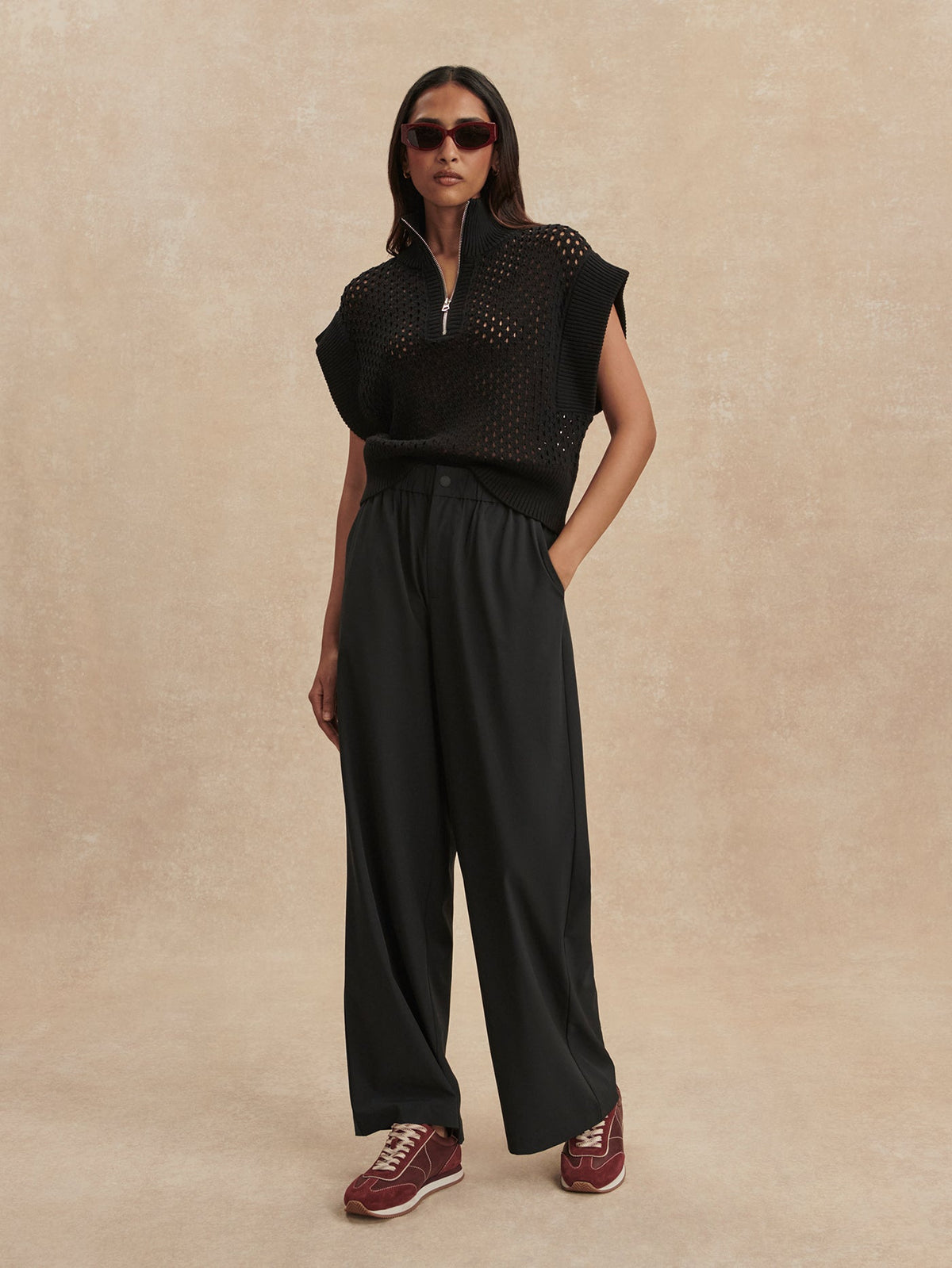 Kayson Wide Leg 2.0 29.5 Black - Varley