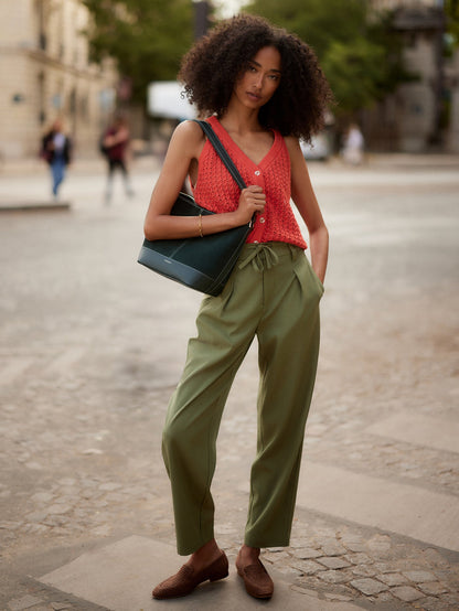 Hadleigh Tapered Leg 27 Olivine - Varley