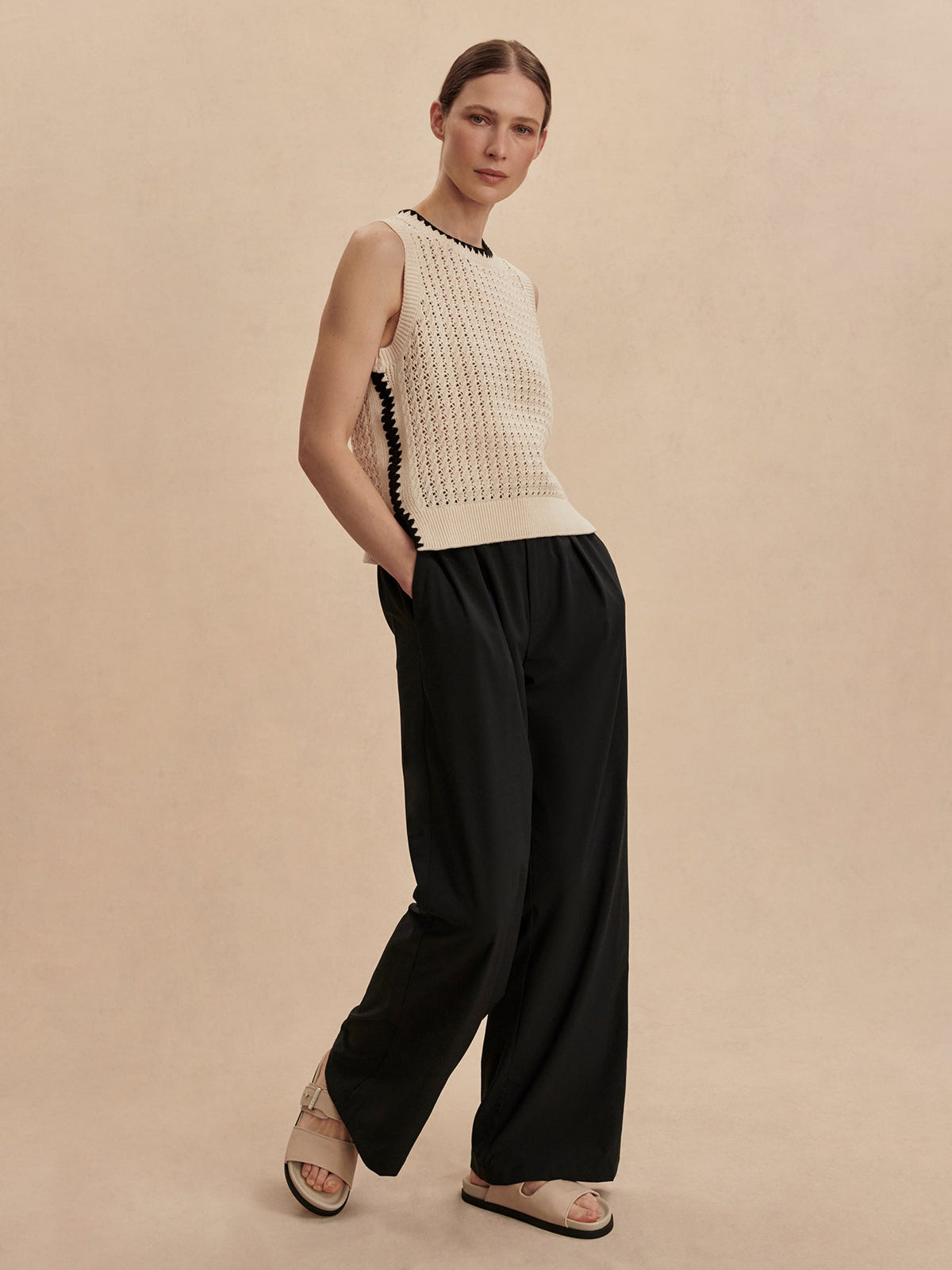 Kayson Wide Leg 29.5 Black - Varley