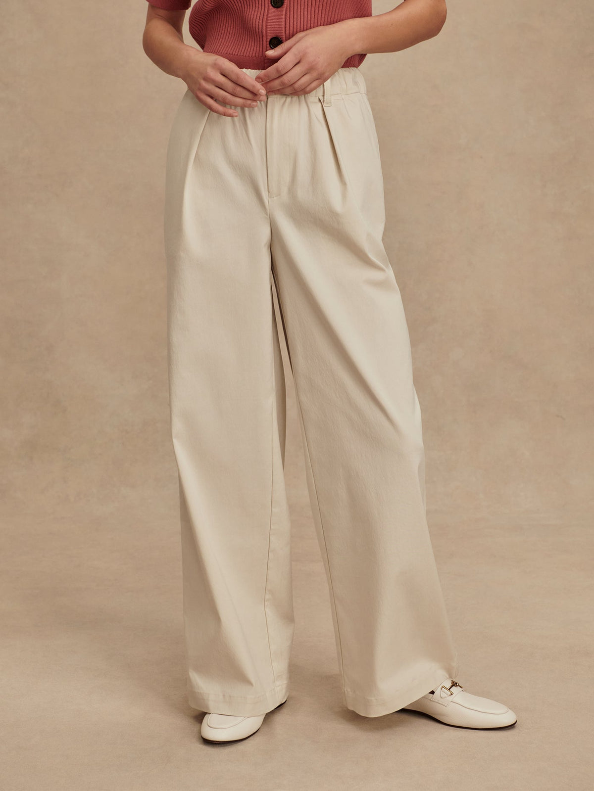 Isobel Wide Leg 32 Ivory - Varley