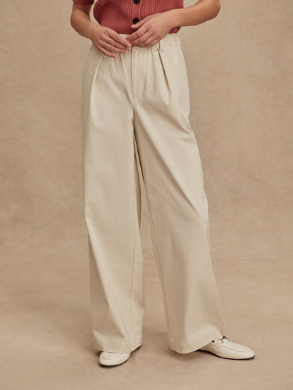 Isobel Wide Leg 32 Ivory - Varley