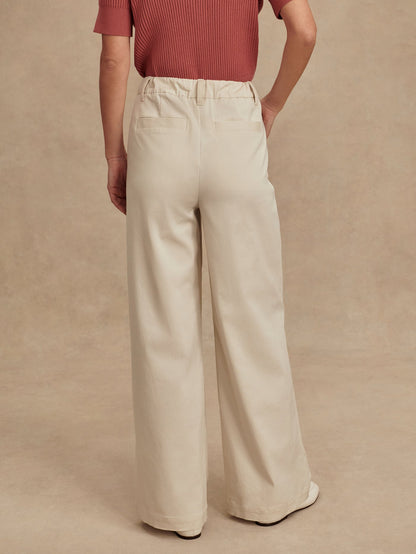 Isobel Wide Leg 32 Ivory - Varley