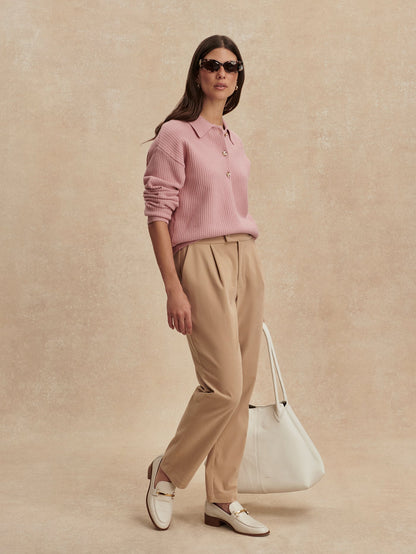 Cohen Reg Tapered Leg 27 Light Taupe - Varley