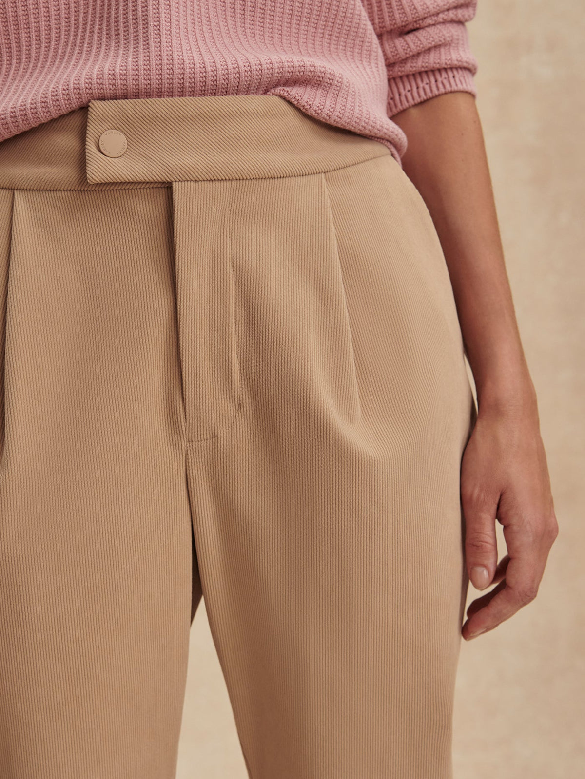 Cohen Reg Tapered Leg 27 Light Taupe - Varley