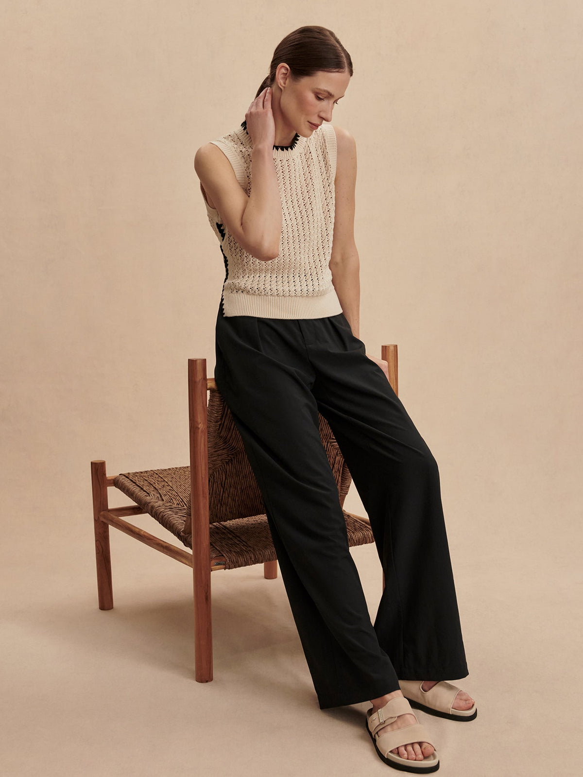 Kayson Wide Leg 32 Black - Varley