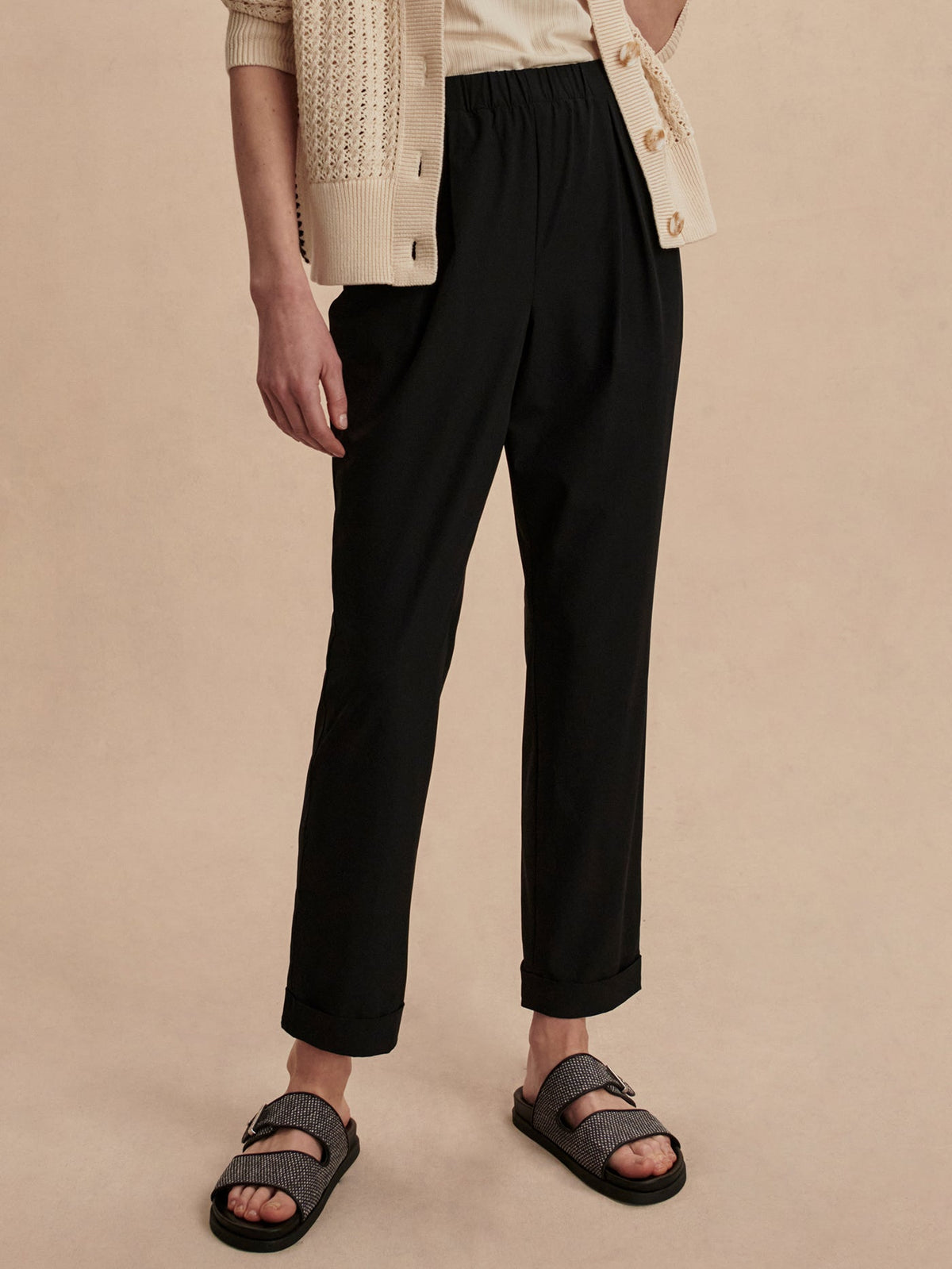 Alana Slim Tapered Cuff Pant 29 Black - Varley