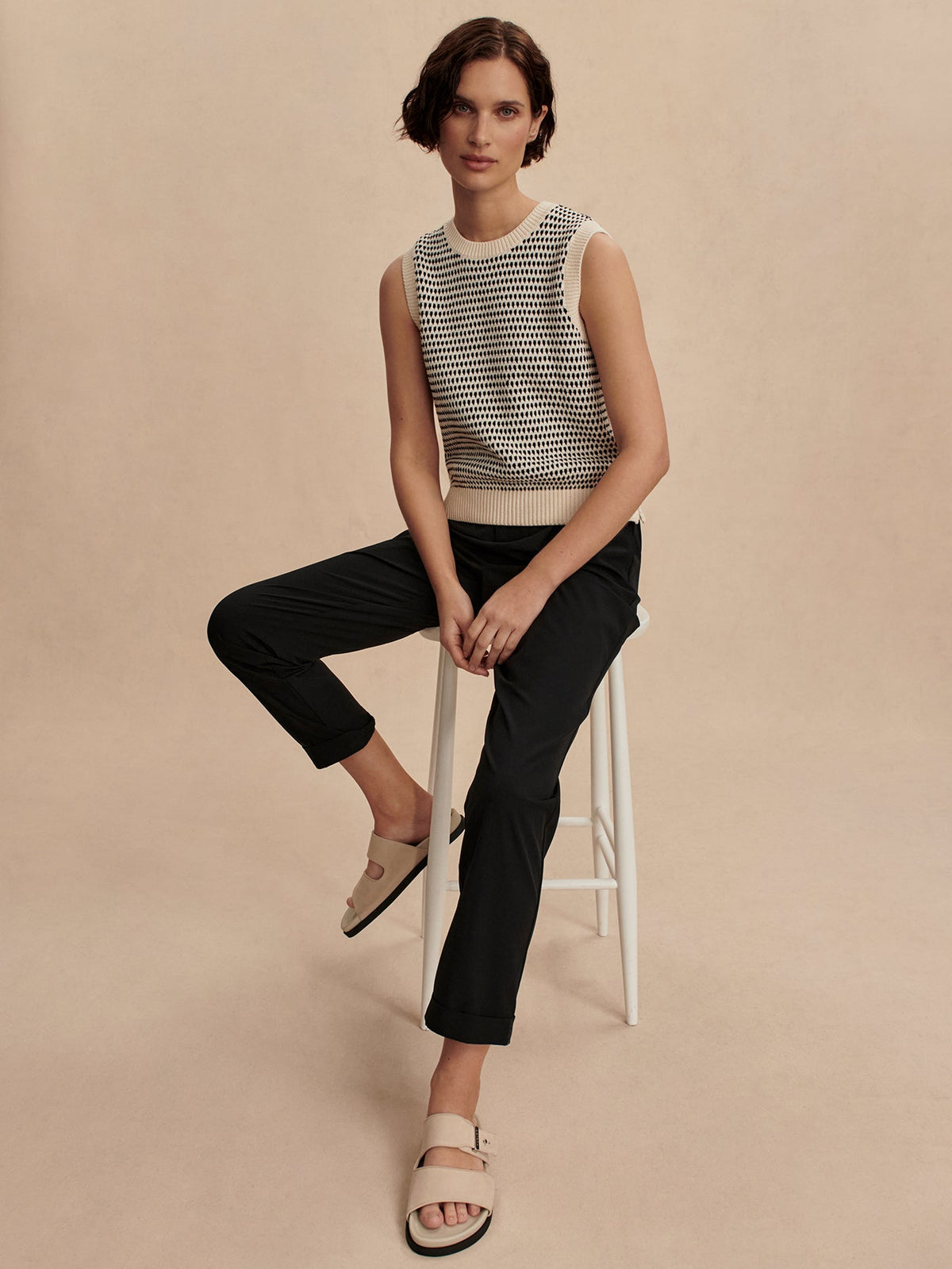 Alana Slim Tapered Cuff Pant 29 Black - Varley
