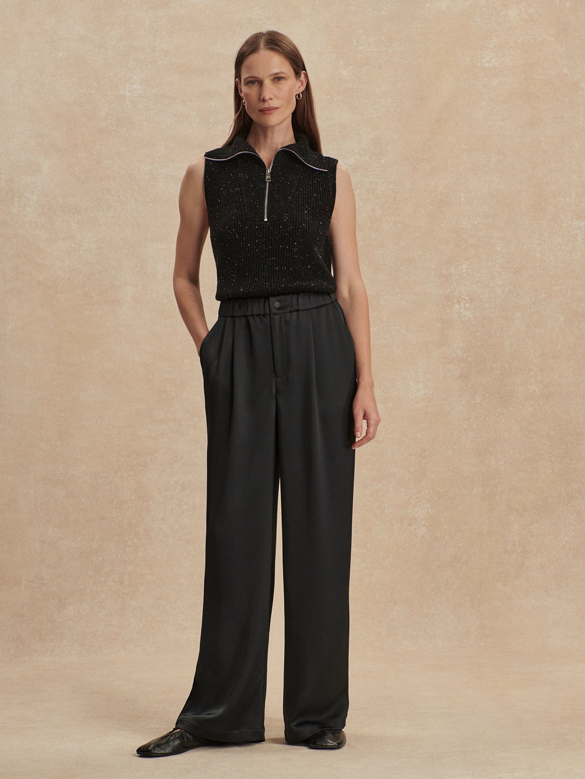 Bryden Wide Leg 29.5 Black - Varley