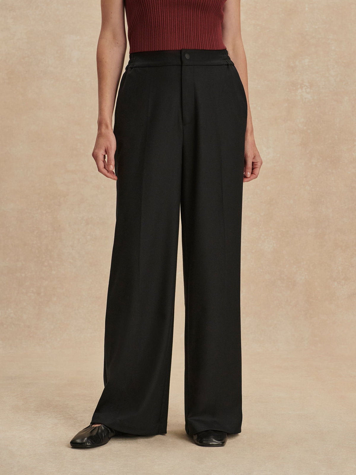 Winnie Wide Leg 32 Black - Varley