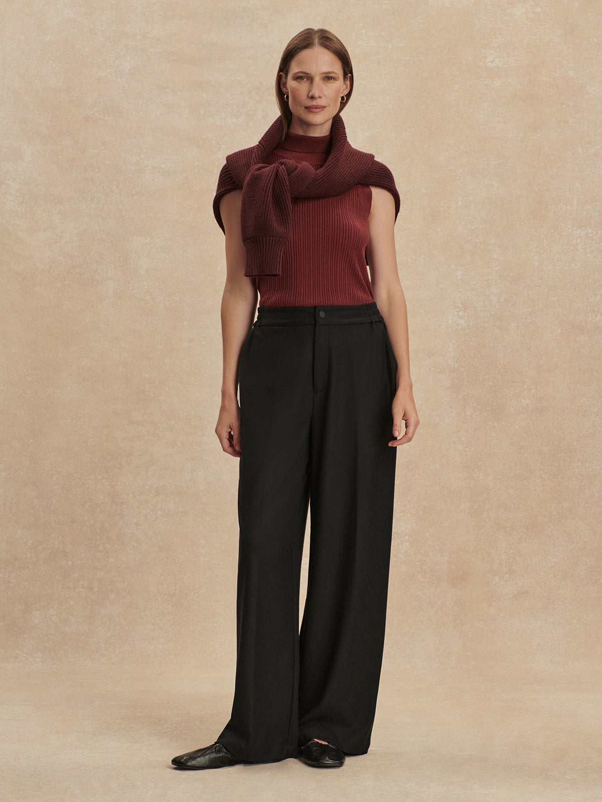 Winnie Wide Leg 32 Black - Varley