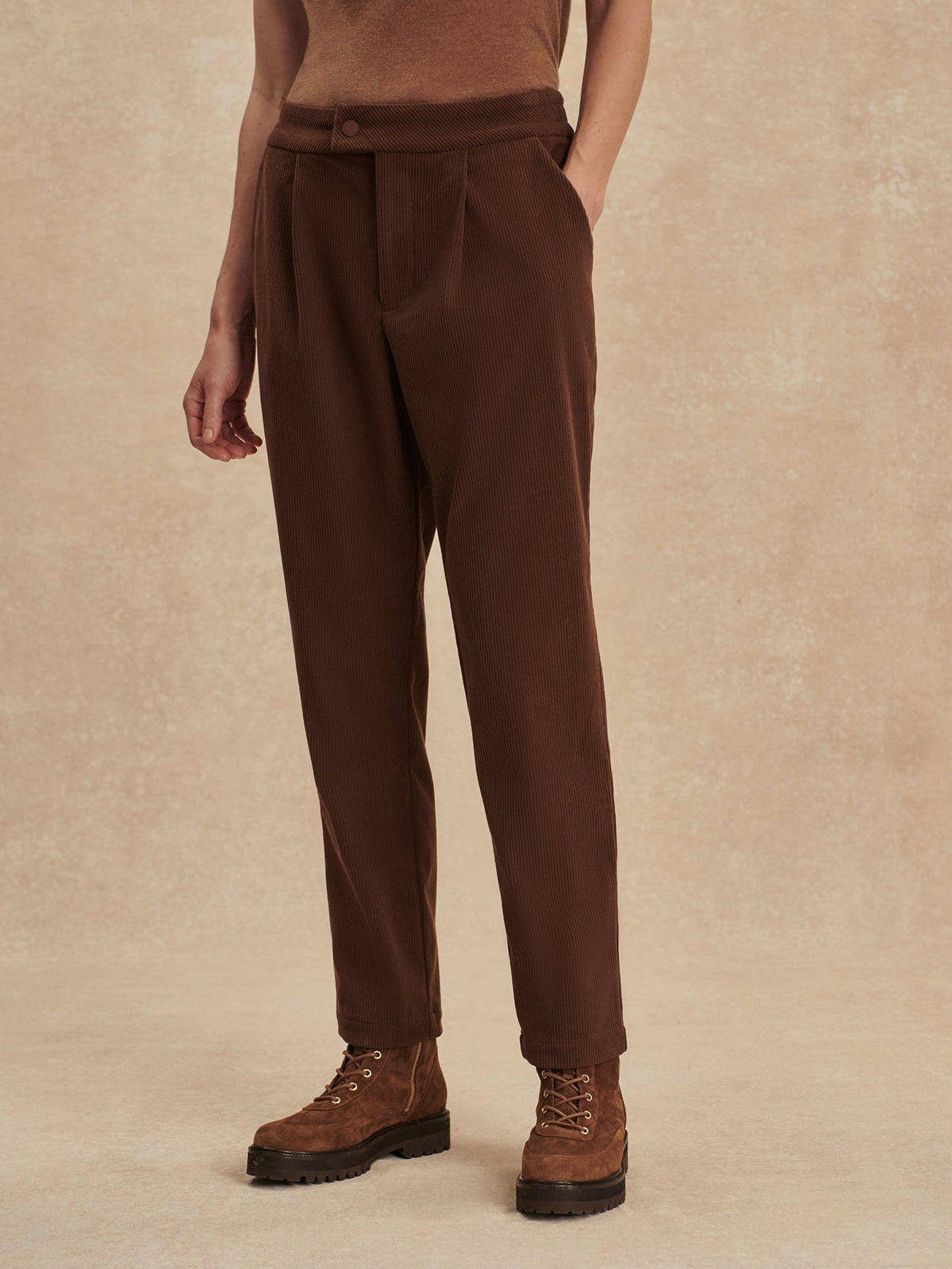 Nell Reg Tapered Leg 27 Dark Toffee - Varley