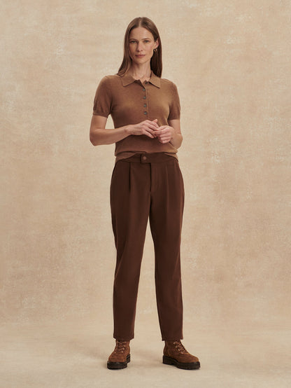 Nell Reg Tapered Leg 29 Dark Toffee - Varley