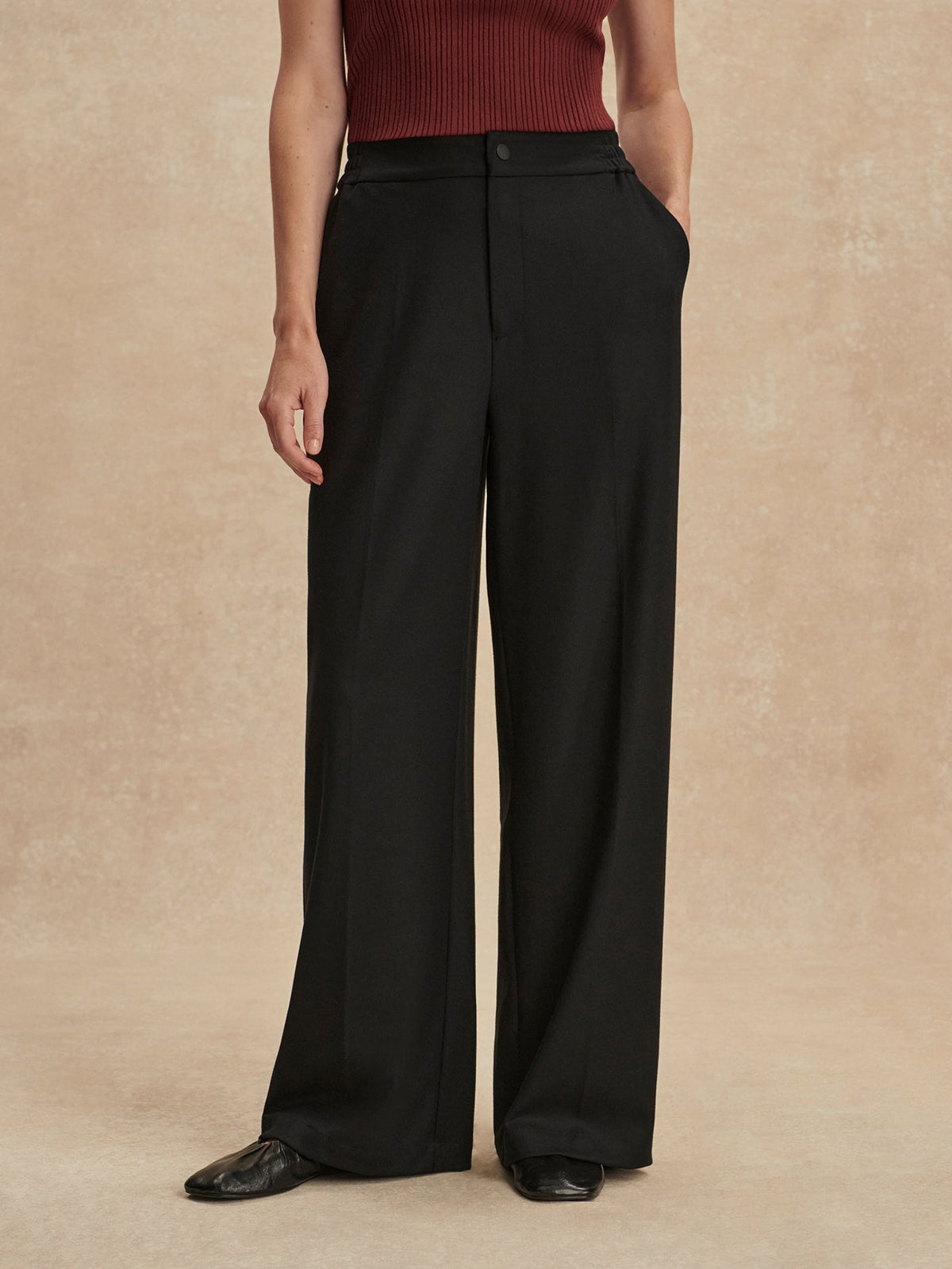 Winnie Wide Leg 29.5 Black - Varley