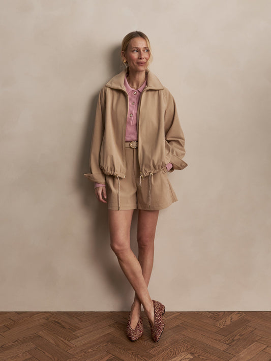 Nadina Blouson Jacket Light Taupe - Varley