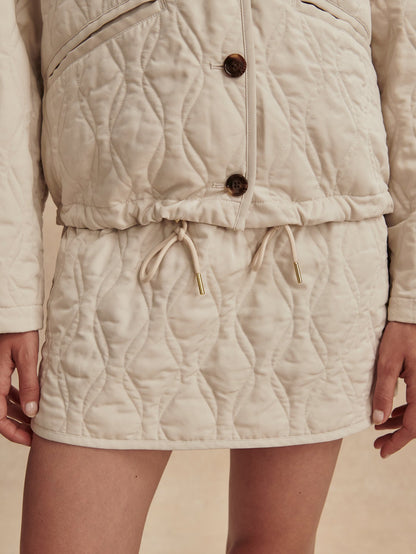 Saba Quilted Jacket Oat Milk - Varley