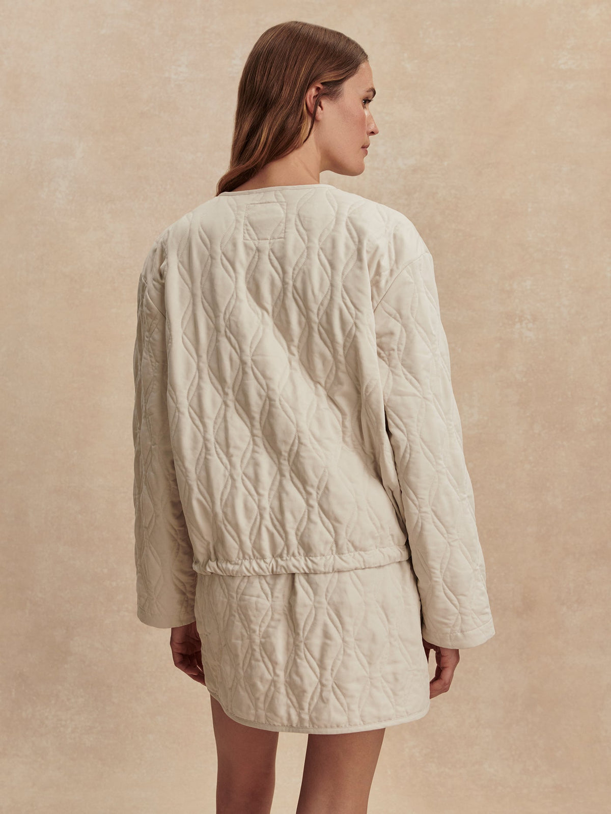 Saba Quilted Jacket Oat Milk - Varley