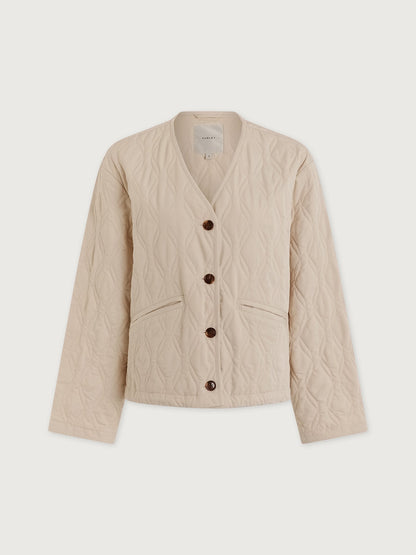 Saba Quilted Jacket Oat Milk - Varley