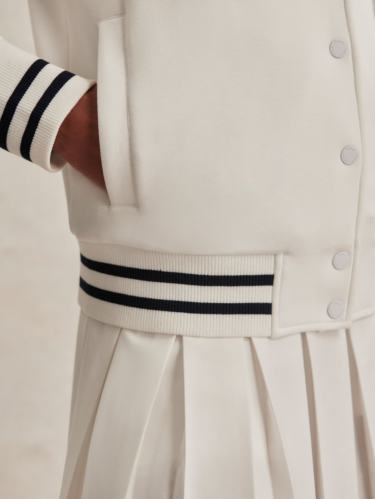Jepson Club Jacket White - Varley