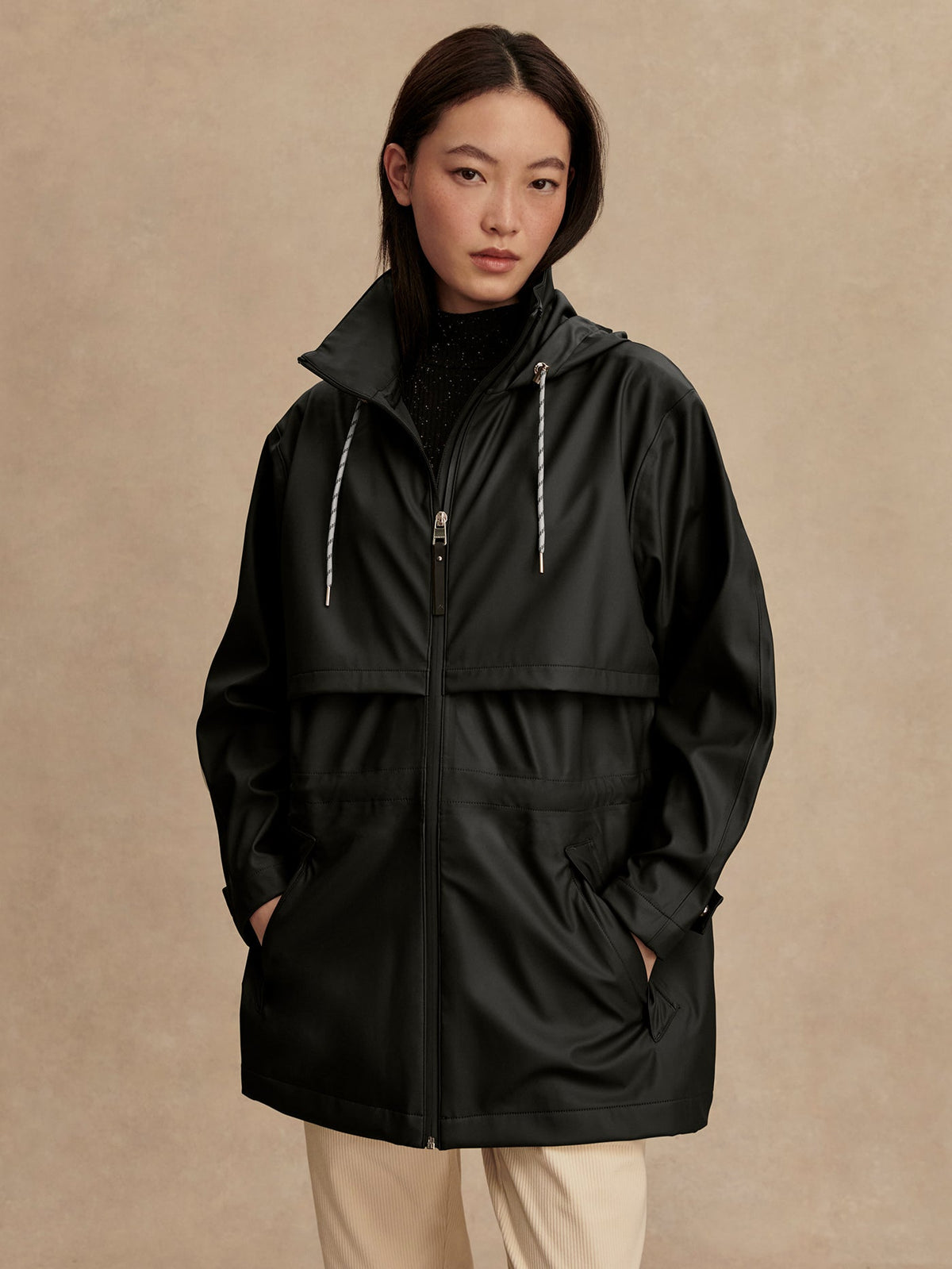 Alyssa Rain Jacket Black - Varley