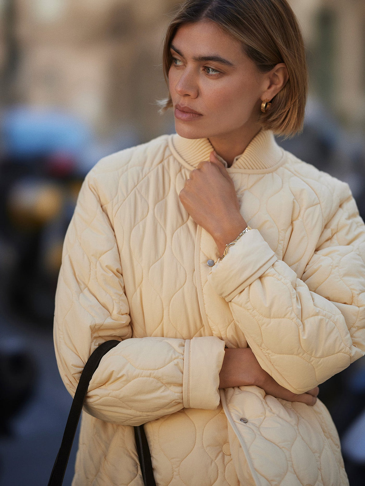 Luca Quilted Jacket Reed Yellow - Varley
