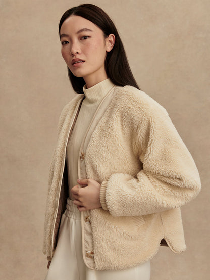 Drew Reversible Jacket Sandshell/ Ash Taupe - Varley