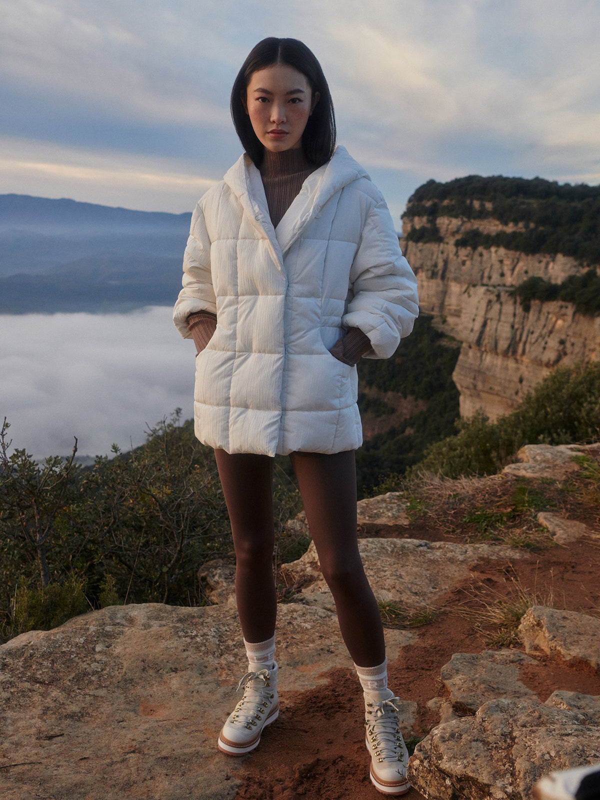 Kaia Quilted Coat Jet Stream - Varley