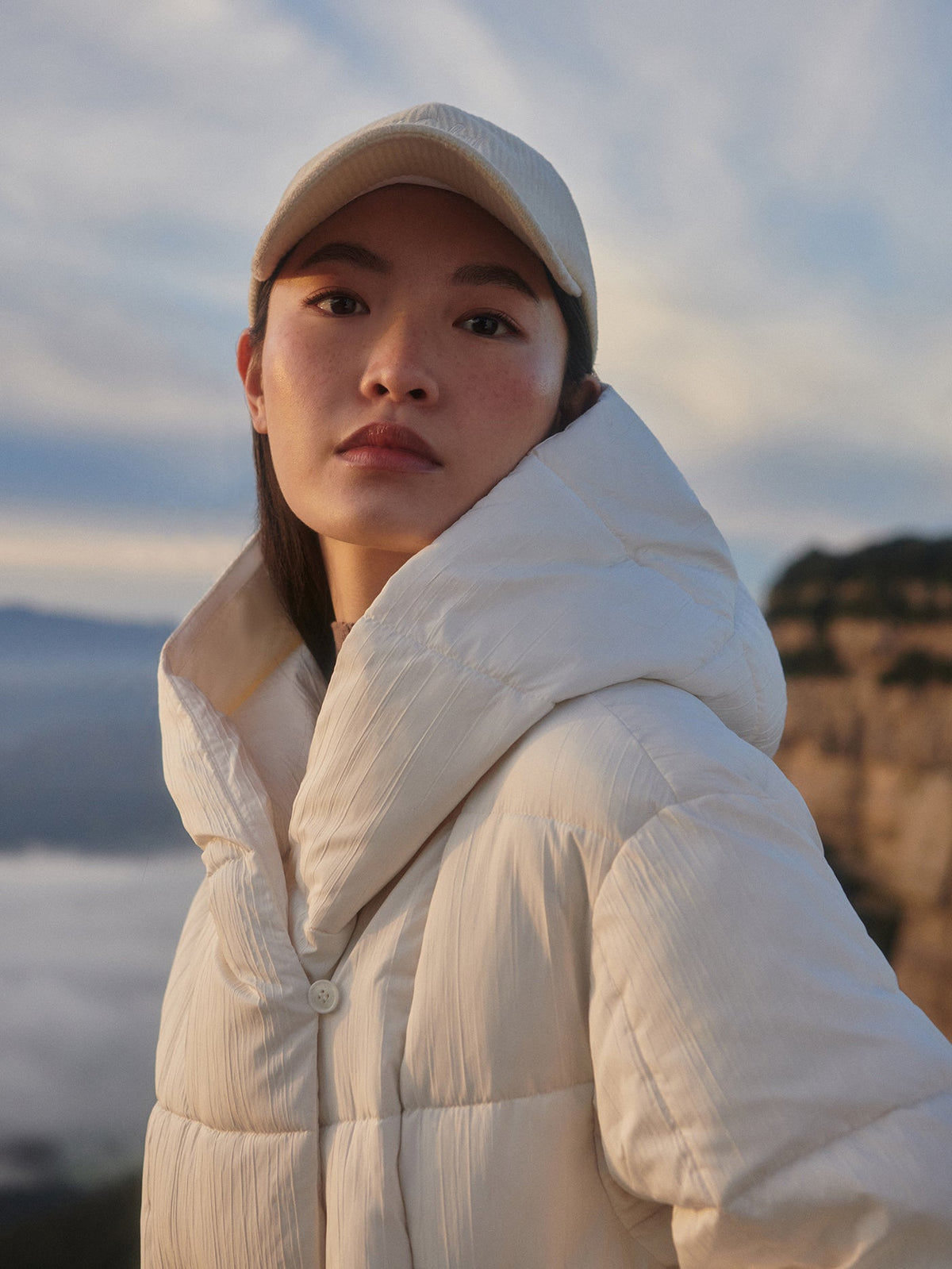 Kaia Quilted Coat Jet Stream - Varley