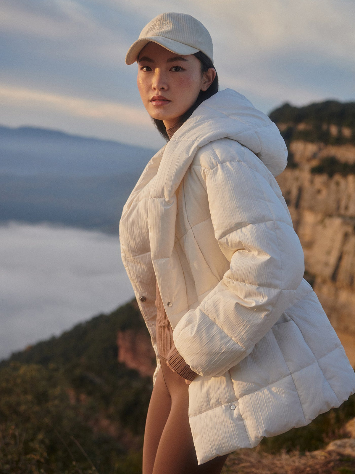 Kaia Quilted Coat Jet Stream - Varley