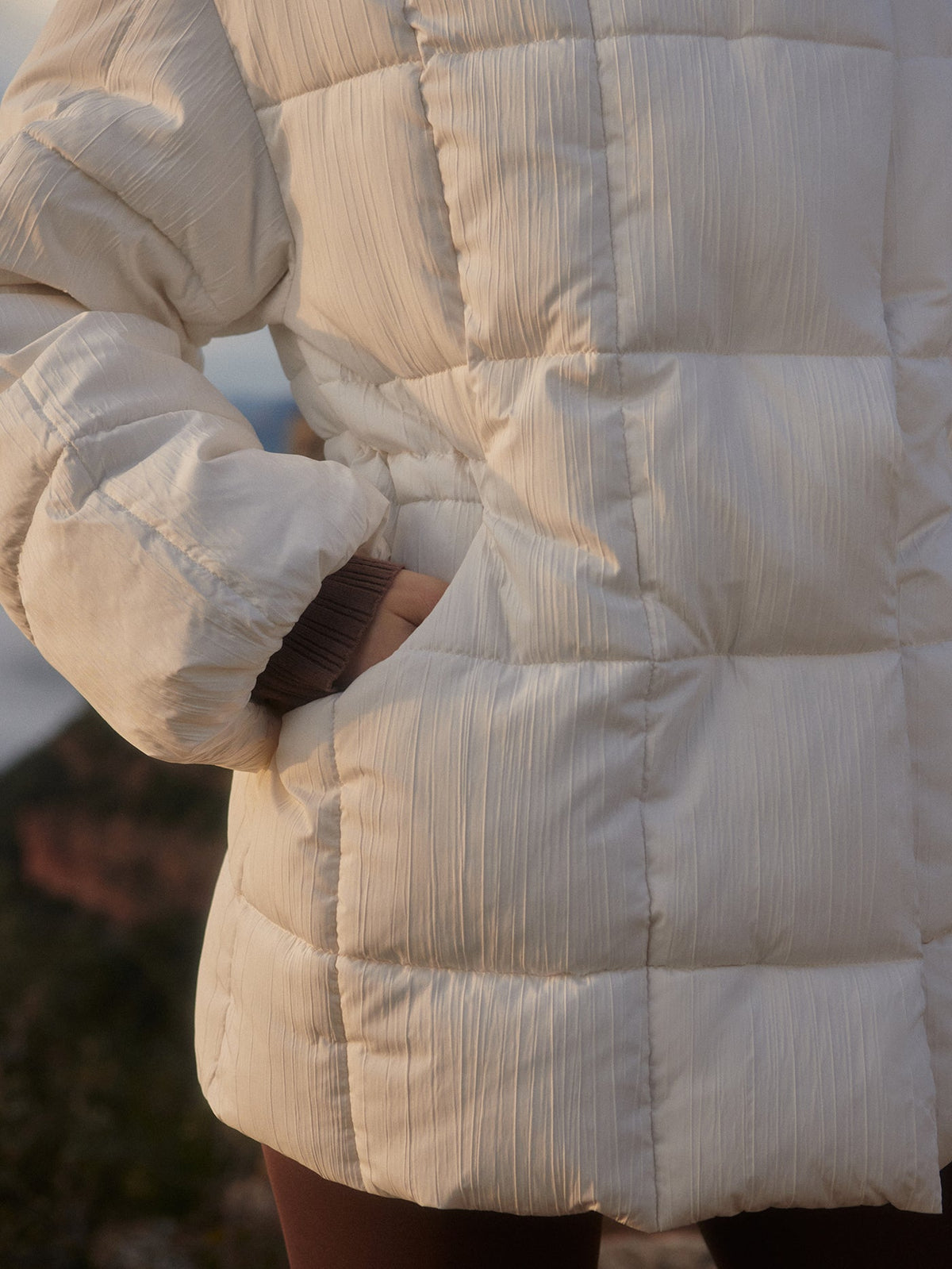 Kaia Quilted Coat Jet Stream - Varley