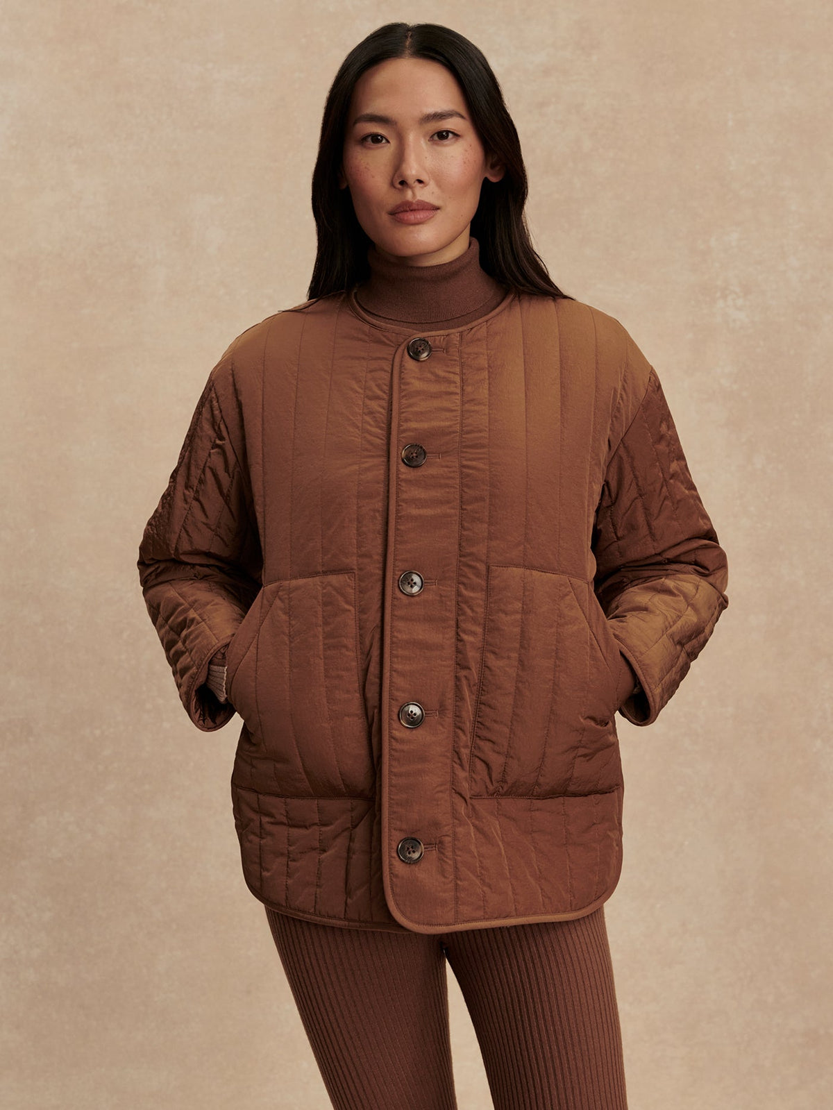 Aveline Reversible Jacket Sandshell/ Cocoa Dust - Varley