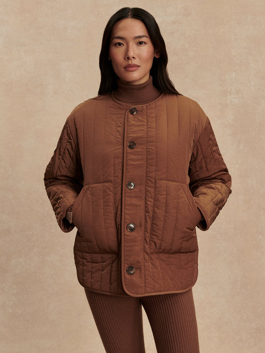 Aveline Reversible Jacket Sandshell/ Cocoa Dust - Varley
