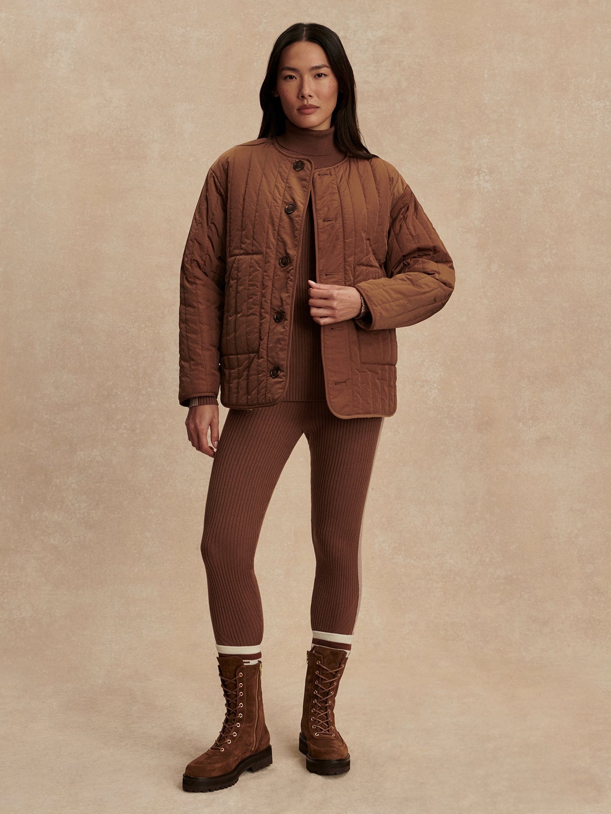 Aveline Reversible Jacket Sandshell/ Cocoa Dust - Varley