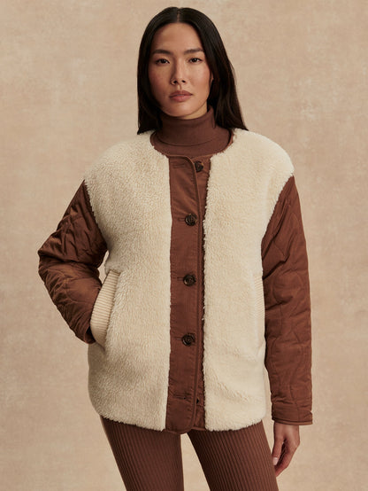 Aveline Reversible Jacket Sandshell/ Cocoa Dust - Varley