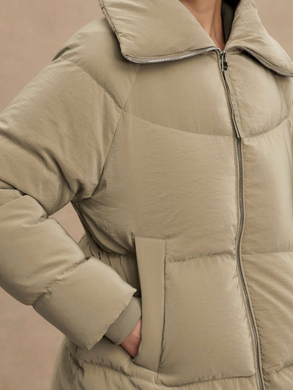 Valencia Down Puffer Coat Agate Grey - Varley