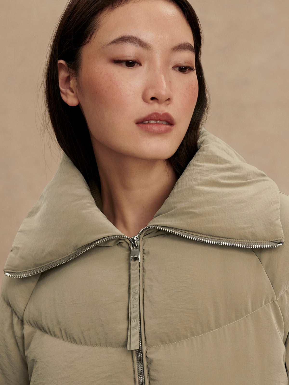 Valencia Down Puffer Coat Agate Grey - Varley