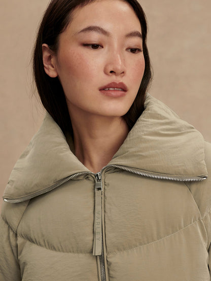 Valencia Down Puffer Coat Agate Grey - Varley