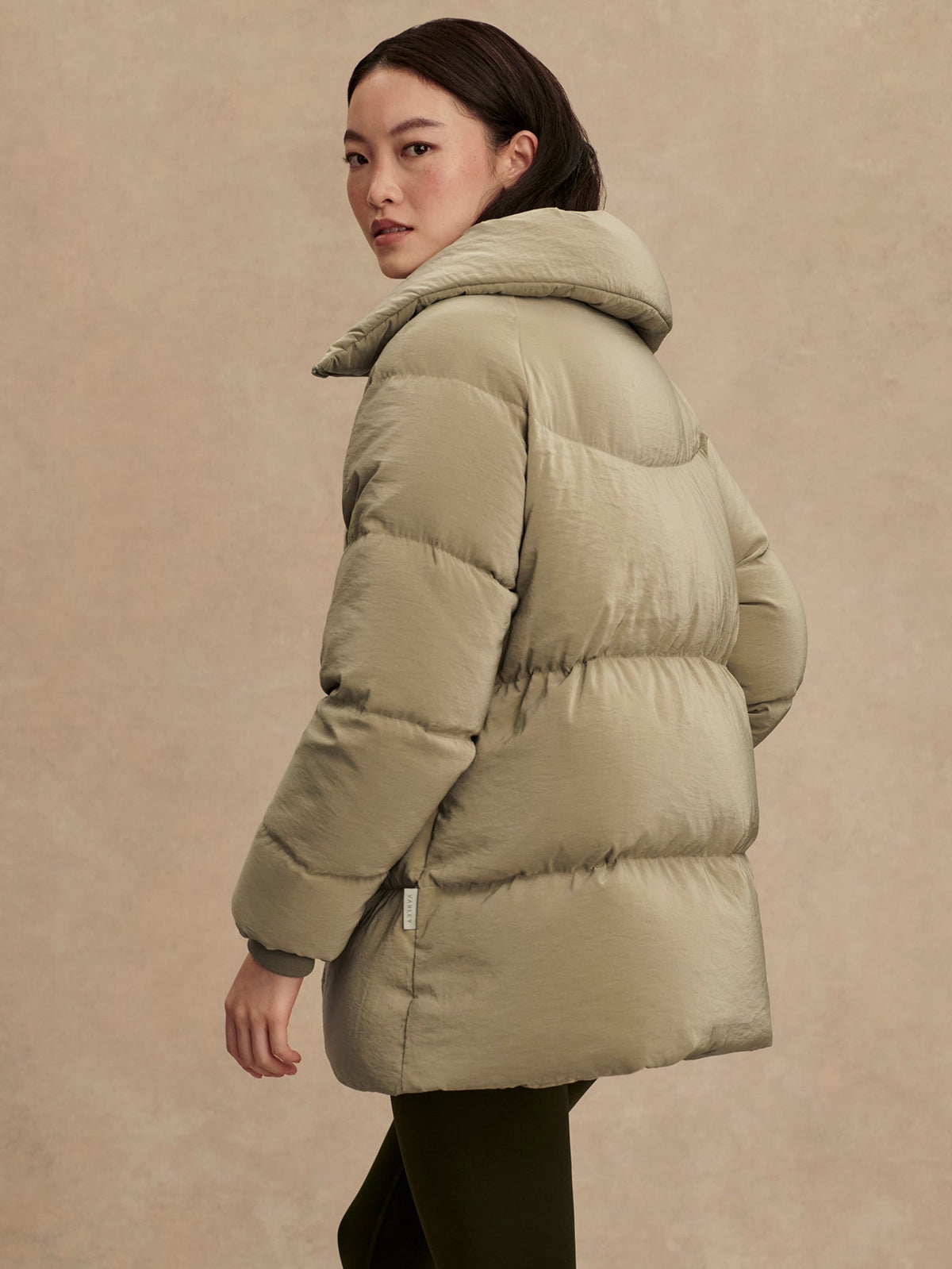 Valencia Down Puffer Coat Agate Grey - Varley