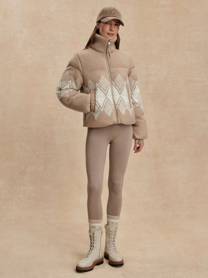 Belinda Knit Puffer Light Taupe - Varley