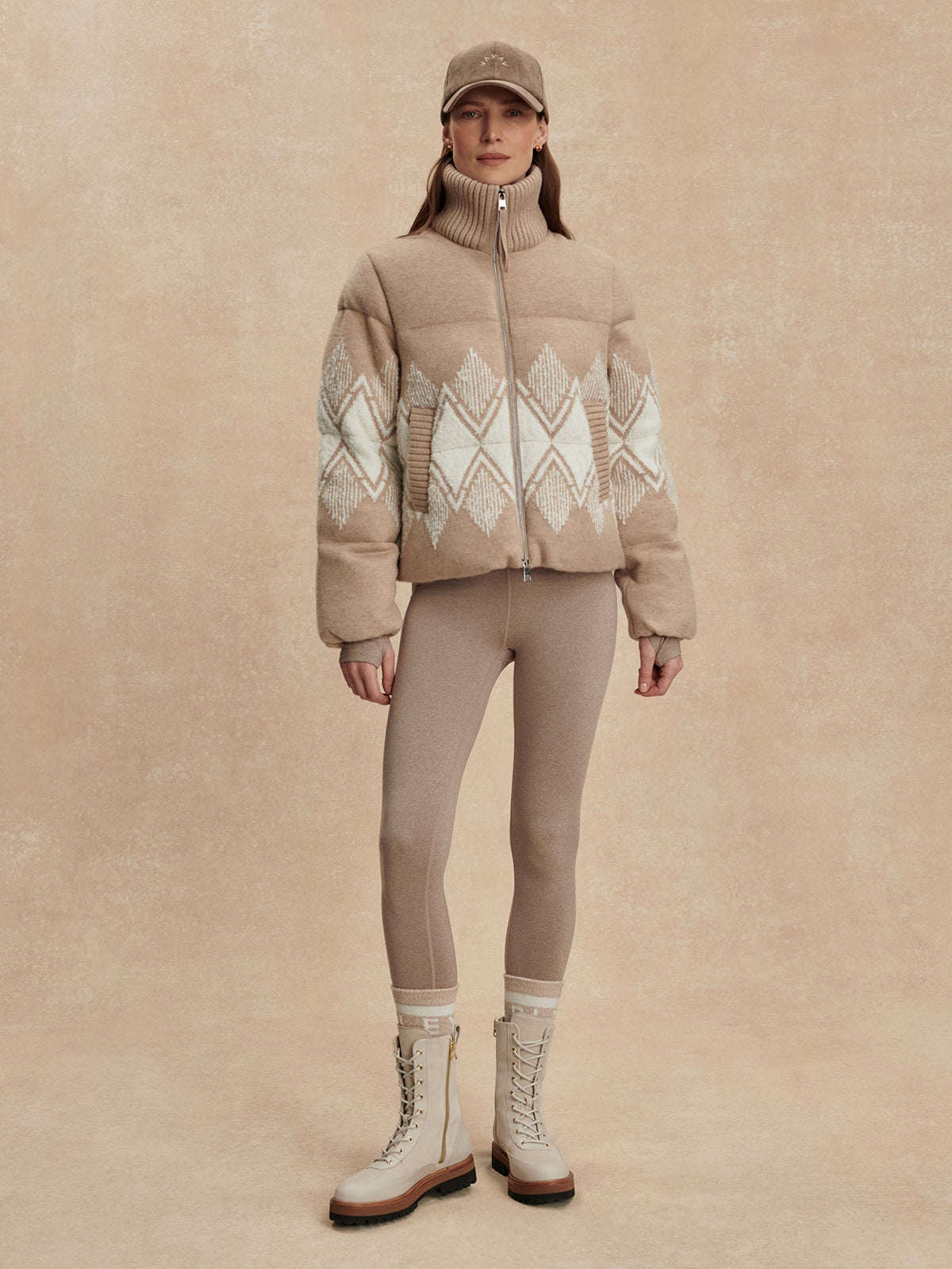 Belinda Knit Puffer Light Taupe - Varley