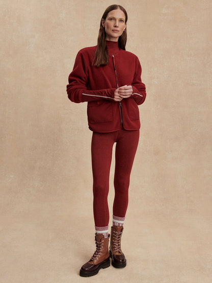 Marina Collarless Fleece Red Dahlia - Varley