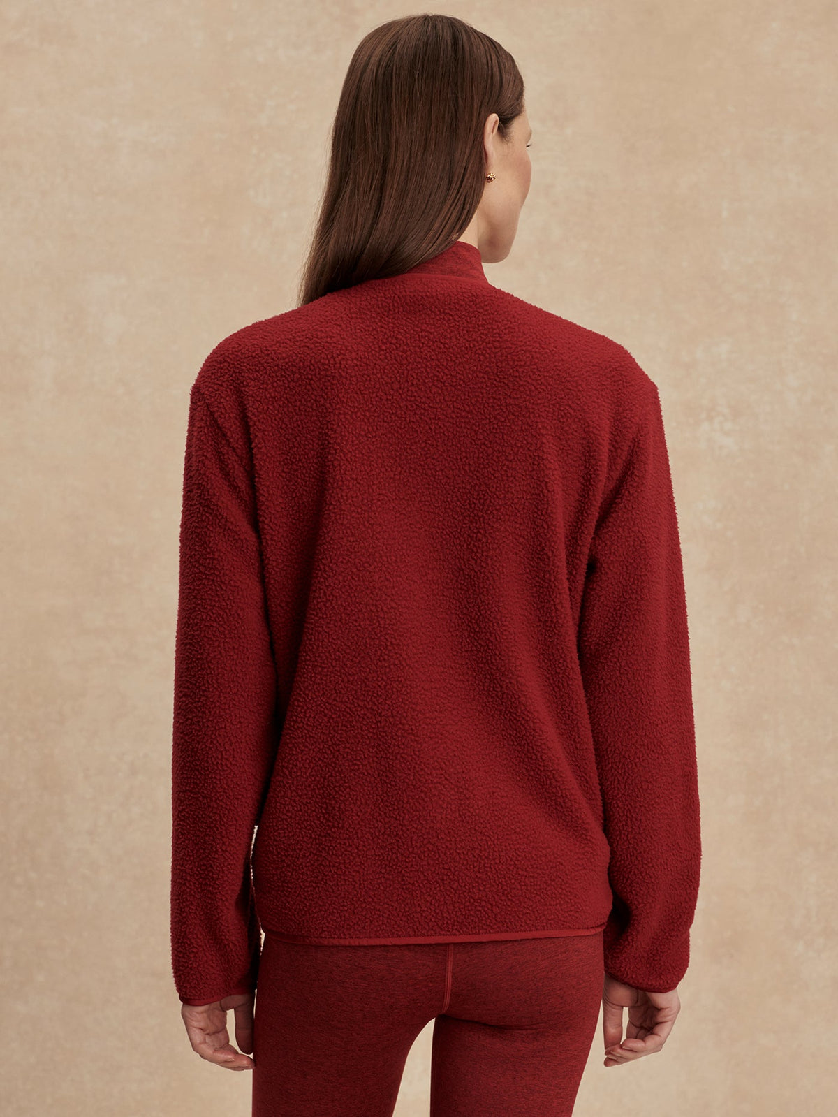 Marina Collarless Fleece Red Dahlia - Varley